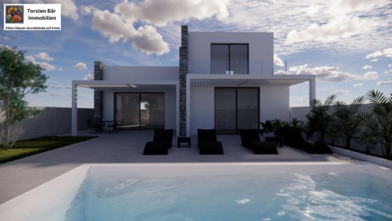 Kokkinos Pyrgos Kreta, Kokkino Pirgos Luxusvillen mit priv. Pool in unmittelbarer Strandnähe Haus kaufen